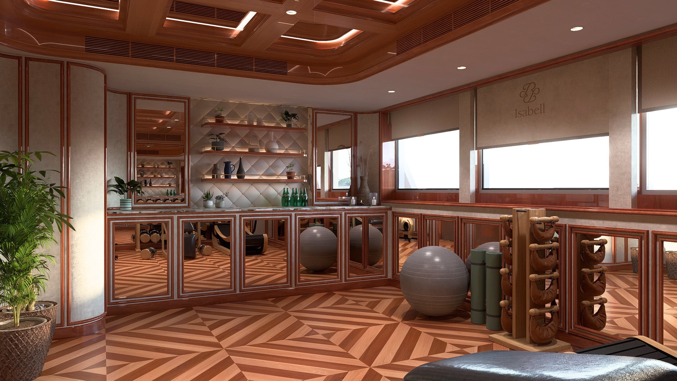 Isabell Wellness designed into the yacht
