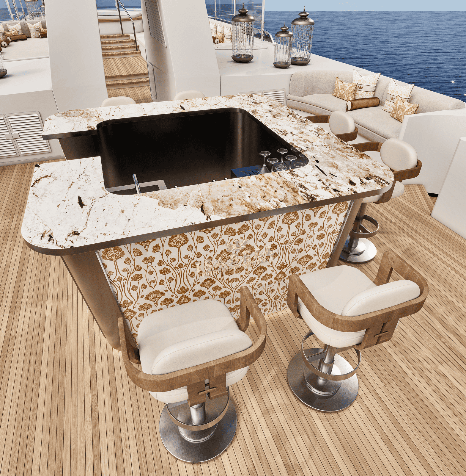 Isabell sun deck at dusk