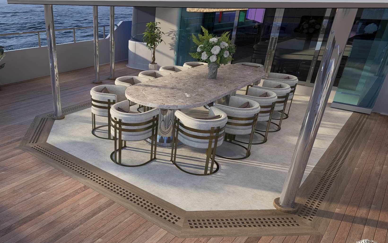 Joia all-weather dining terrace